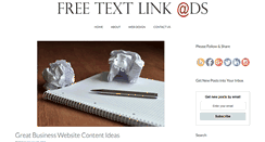 Desktop Screenshot of freetextlinkads.com